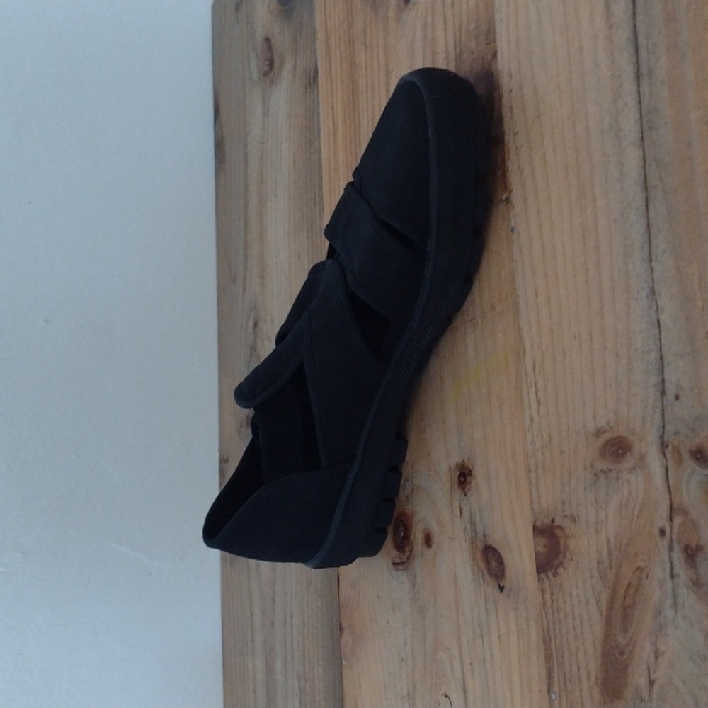 Aerosoles Vintage Black Star Track Comfort Walking Sandal Shoes Size 10M